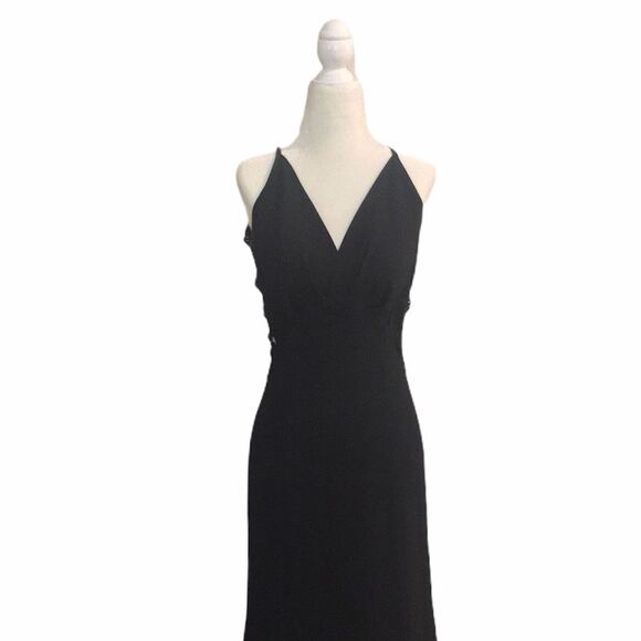 Jessica McClintock Vintage Black Mermaid Gown - Picture 3 of 16